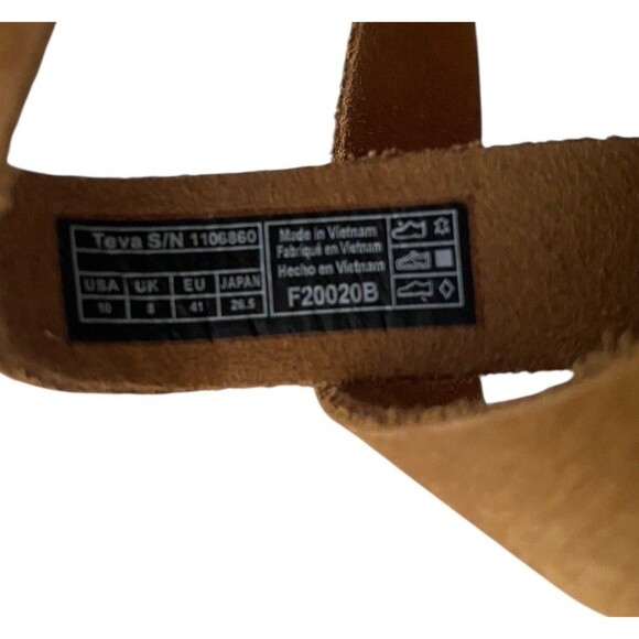 Teva Women's Mahonia Wedge Brown Sandals - Picture 11 of 11
